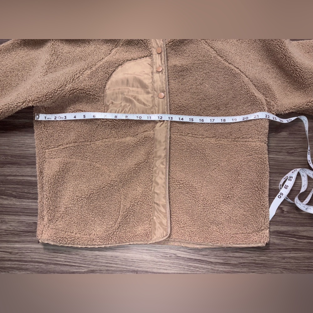 Blu Pepper - Solid Snap Button Fleece Jacket Size… - image 2